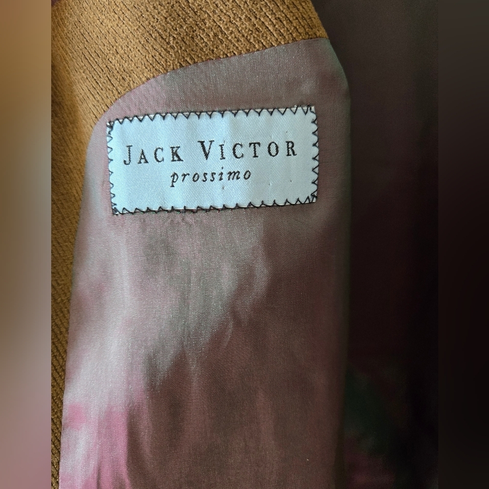 THOMAS JEFFREY/ JACK VICTOR lightweight Camel Corduroy Sportcoat. Mens 44L - Picture 6 of 12
